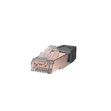 100PK SHIELD CAT6A PLUG PKG